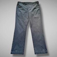 Uniqlo Pants Men’s 35x34 Gray Dress Pants Chino Flat Front Measures 34x29