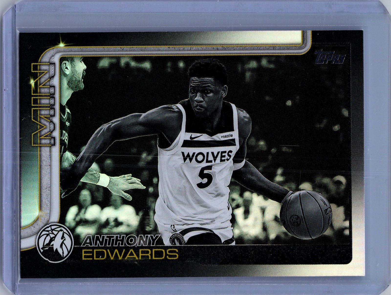 2025-26 Topps #108 Anthony Edwards Blackout