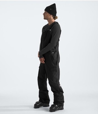 The North Face Men Sz. Small Freedom Waterproof Dryvent Ski Bibs Pants BLACK