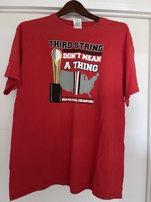 Ohio State Buckeyes 2014 College Football T-Shirt Third String Reference Large