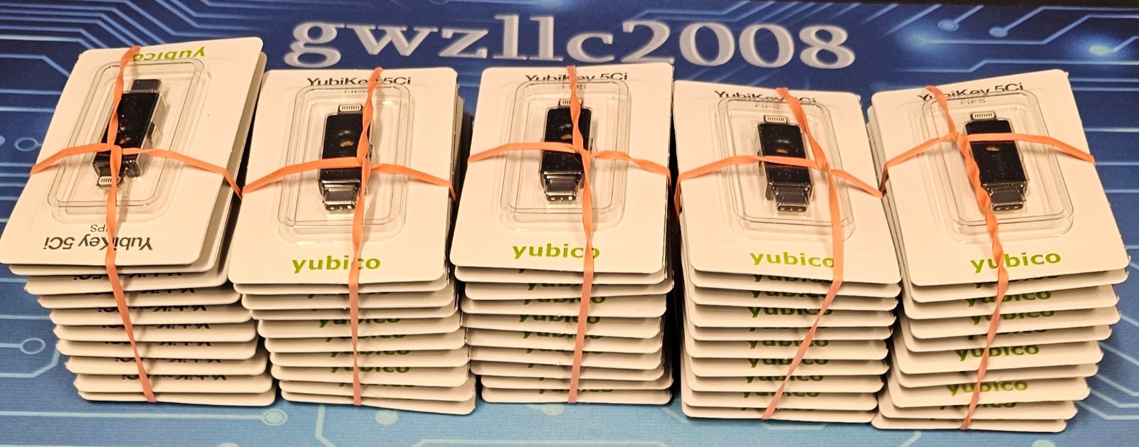 Lot of 50x Yubico YubiKey 5Ci Two-Factor Auth Security Key for Android/PC/iPhone