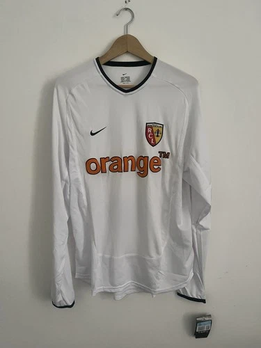 RC Lens 2002/03 Third Away Nike Orange Long Sleeve Football Shirt BNWT Medium