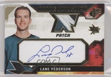 2021-22 SPx Rookie Auto Jersey Patch 5/35 Lane Pederson #LP Patch Auto 0t9e