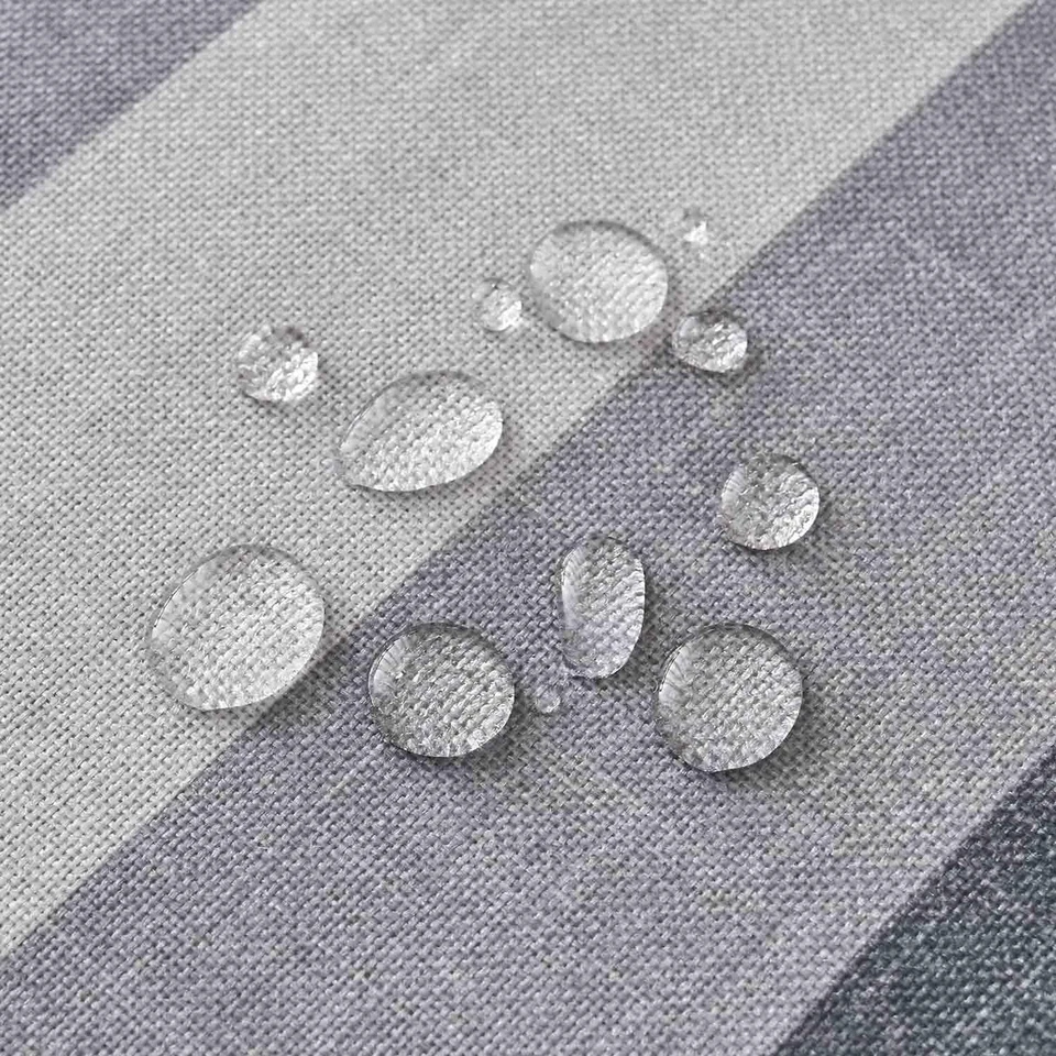 Nappe Gris Rectangulaire Anti-Taches 140 x 100 cm Lavable Rayures Élégantes T... - Photo 4/4