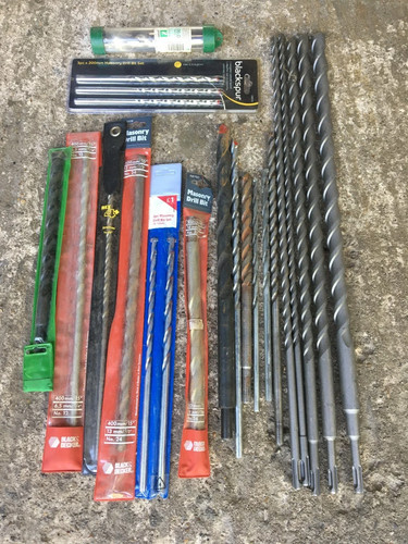 GENUINE JOB LOT OF HEAVY DUTY MASONARY DRILL VERY HEAVY IN WAIGHT LOT