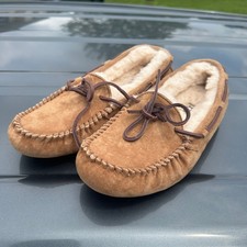UGG Dakota Chestnut Suede Moccasin Slippers 5612 Womens Size 6