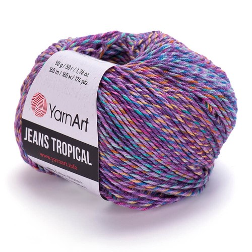 Yarnart Jeans Tropical Multicolor Cotton Acrylic Knitting Yarn 160M 50G