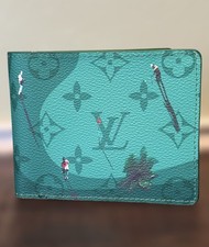 Louis Vuitton Golf Green Monogram Bifold Wall...