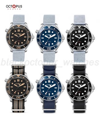 OCTOPUS KRAKEN 007 PT5000 SW200 Automatic Watch 300M Diver 42mm C3 BGW9 316L