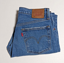 Levi's Premium 501 Men's Blue Denim Straight Jeans Button Fly Medium Wash