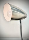 Clip-on Table Lamp with Flexible Goose Neck in Satin Chrome Modern Design — photo 3