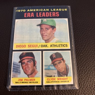 1971 Topps - League Leaders Jim Palmer, Clyde Wright, Diego Segui #67
