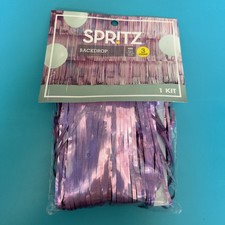 Spritz Backdrop Shimmer Pink Foil Curtain Party Photo Backdrop Kit 3 6  Panels