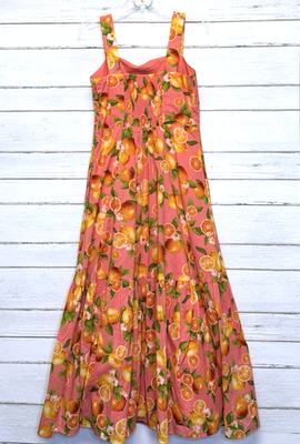 chinese dress ladies Fruit + Flower Maxi Dress-FINAL SALE – shop chartreuse