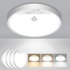 slochi 4Pack Motion Sensor Light Indoor Wired PIR 3000K/4000K/6500K Closet Li...