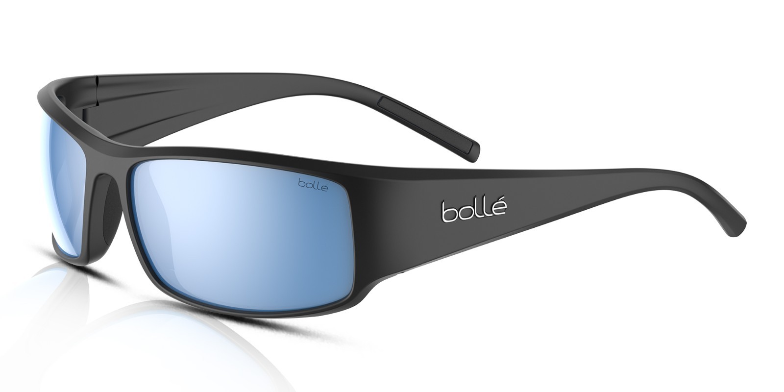 Bolle Sunglasses King BS026009 Black Matte/Sky Blue Polarized