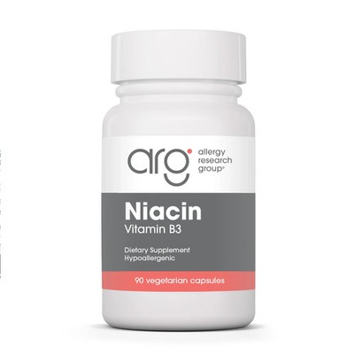Allergy Research Group NIACIN -90 vegicaps Exp 08/2028