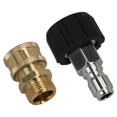 #ad #ad Brass Pressure Washer Adapter M22 15mm Thread to 3 8quot; QC 5000 PSI Durable $17.35