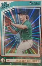 2024 Panini Donruss - Rated Prospects Jackson Holliday #184 Green Laser (RC)