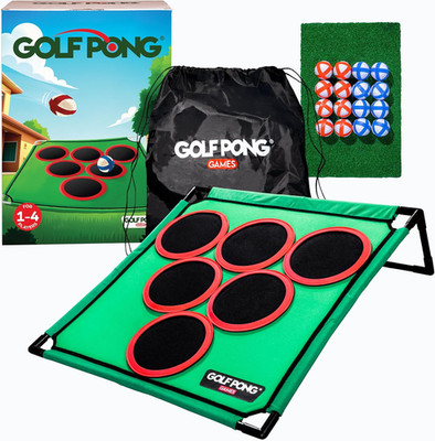 Golf Cornhole Set 2 Target Boards 8 Balls Chipping Game SPRAWL Exciting Shot