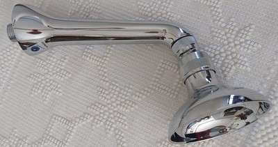 DUSCHE GELENKKOPF MIT DUSCHARM CHROM AN DER WAND ART. 261 VINTAGE BONGIO