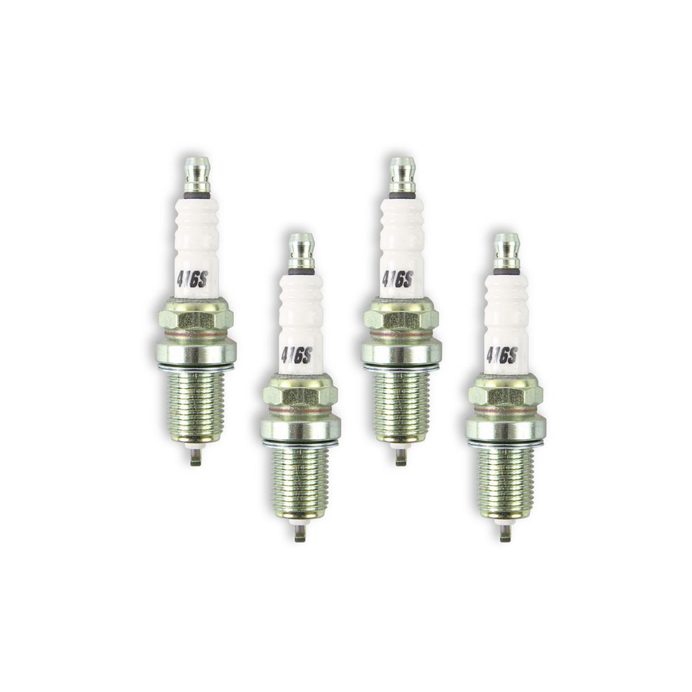 Accel Spark Plug 0416S-4 C-Cut, 14mm 0.750 Gasket Type, Shorty Resistor, 4pk