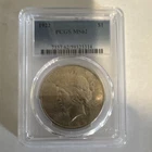 1922 Peace Dollar $1 PCGS MS62 Philadelphia Silver Coin Cert 59323314