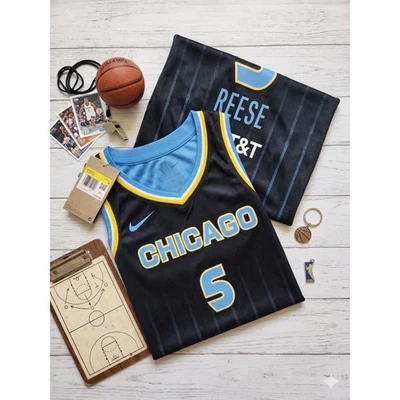 Nike Angel Reese Chicago Sky Jersey Womens S Black NWT WNBA Explorer Edition 5 - Image 1 of 4