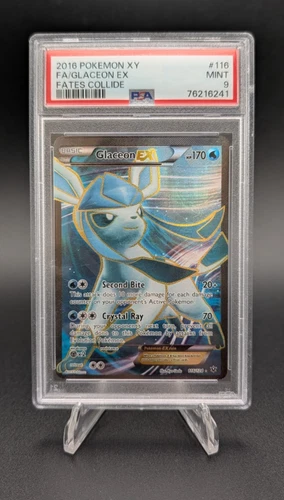 Glaceon EX 2016 Pokemon XY Full Art Fates Collide #116 PSA 9
