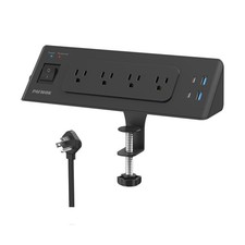 Desk Clamp Power Strip with USB C, Desk Charging Station with 4 Out... Fast Ship