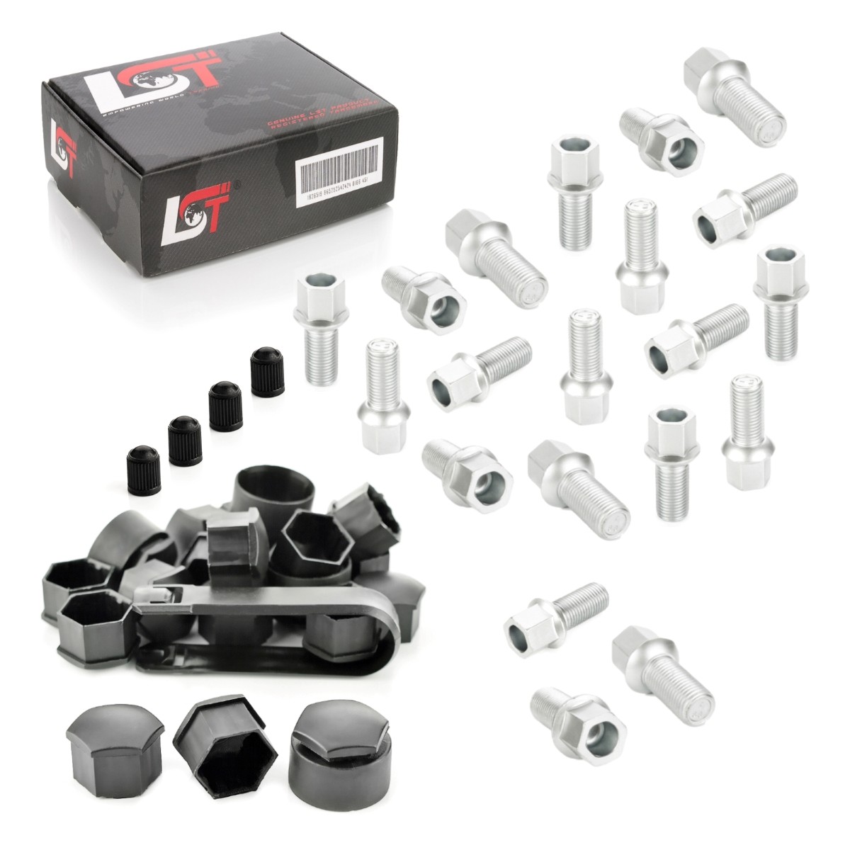 20X Wheel Bolt Caps Set Ball Seat M14X1.5X27 For VW NEW BEETLE 5C 9C 1Y