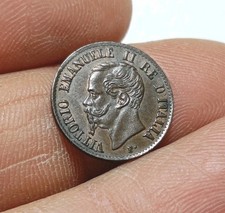 1 CENTESIMO 1861 M REGNO D' ITALIA VITTORIO EMANUELE II .F1128