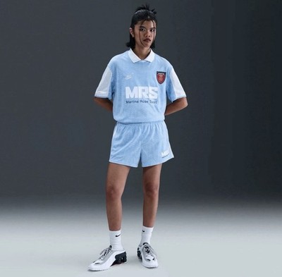 Men s Size Medium - Nike x Martine Rose Pale Blue Jersey Polo HM9020-422