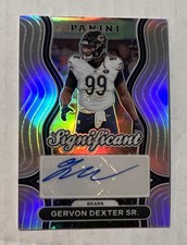 2024 Panini Prizm Silver Holo Auto Significant Gervon Dexter Sr. Chicago Bears