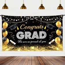 Congrats Grad We Are So Proud Of You Banner - XtraLarge, 72x44 Inch | Congrat...