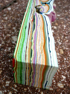 Paint Deposit Agate Piece Fordite Rough Surfite --- 129 Grams
