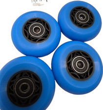 AOWISH 4-Pack Inline Skate Wheels Roller Blades Replacement Wheel 72mm, Blue