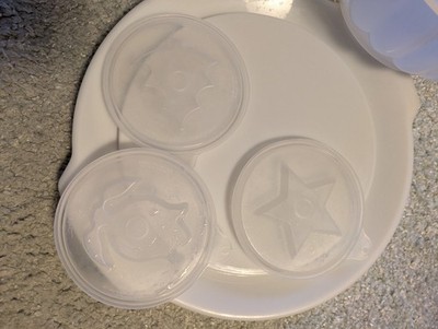 VINTAGE 7 PC JEL-N-SERVE TUPPERWARE JELLO MOLD SET