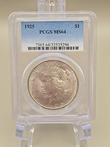 1925 Peace Silver Dollar $1 - PCGS MS64