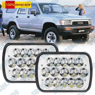 2PCS 7x6'' 5x7'' LED Headlights Hi-Lo Beam for Toyota Tacoma Tundra 4Runner Truck