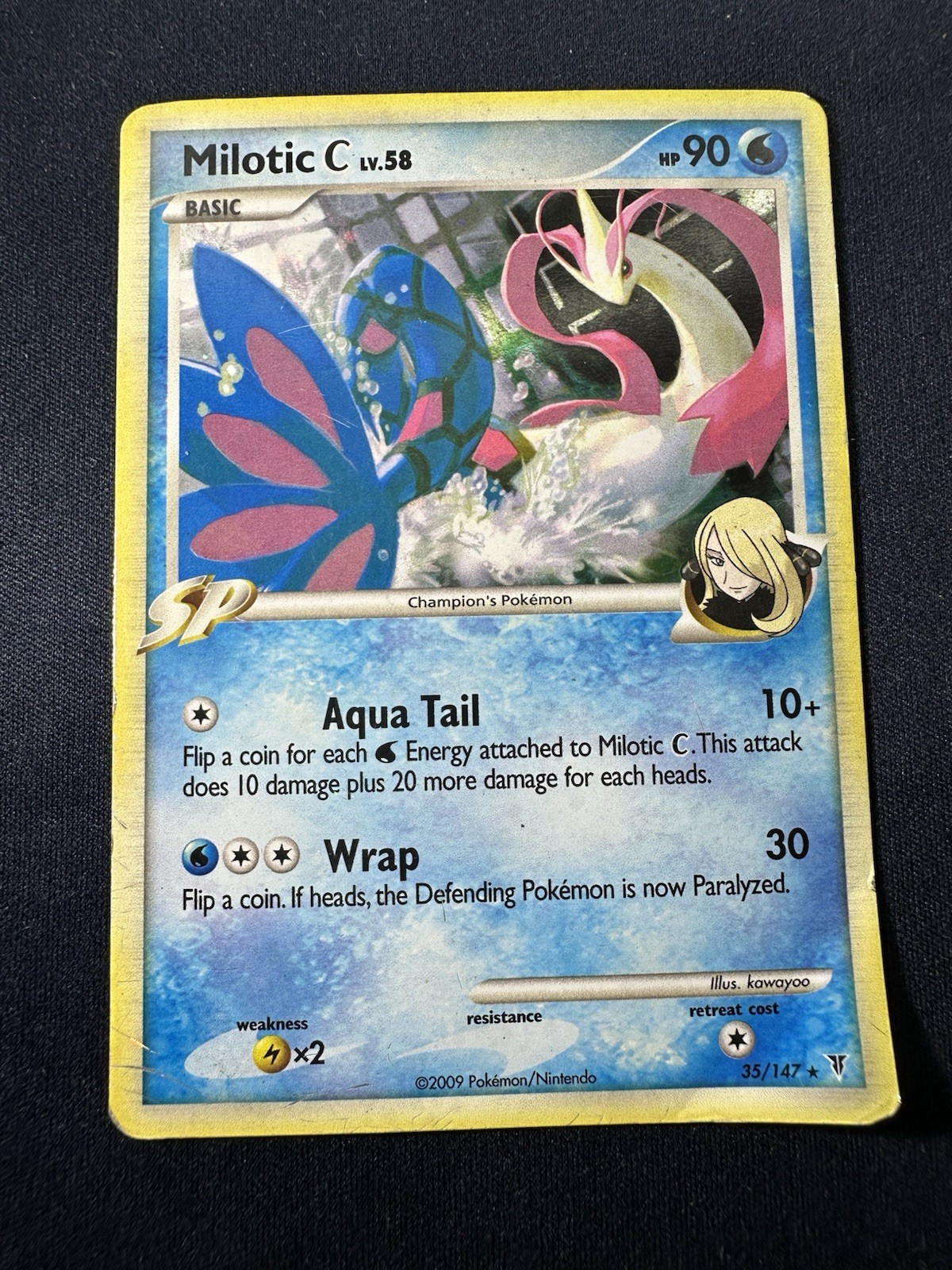 Milotic C 35/147 Holo Rare Supreme Victors Pokémon Card DMG Free Ship B