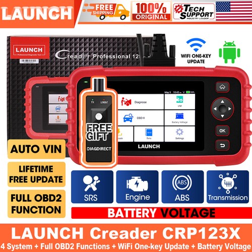 LAUNCH Car OBD2 Diagnostic Scanner X431 CRP123X Check Engine ABS SRS Code Reader - Picture 13 of 30