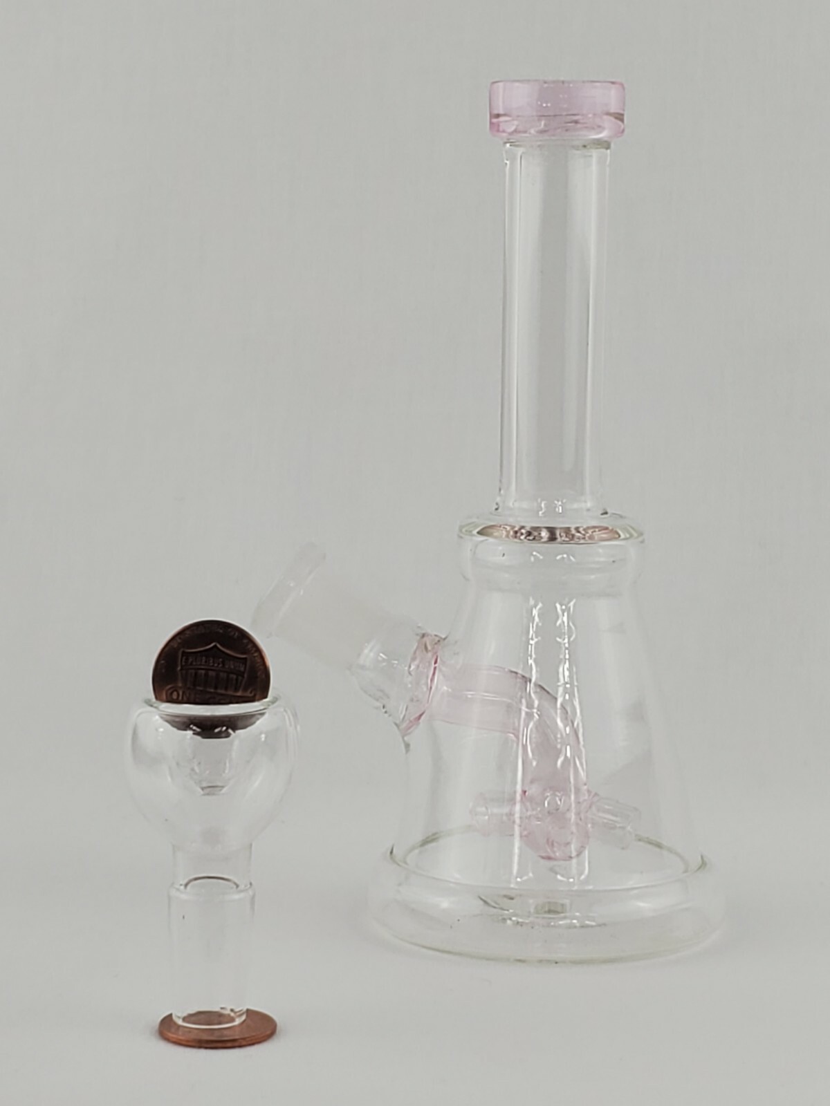 6" Water Pipe Bubbler Glass Hookah Bong Waterpipe with Filter 609147-2