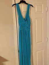 Teal Plus Size Evening Gown