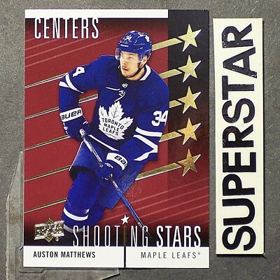 AUSTON MATTHEWS  2019-20 Upper Deck Shooting Stars C RED #SSC3 Toronto Maple Lea