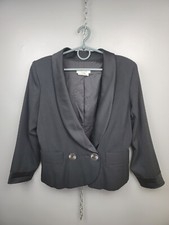 Rare Yves Saint Laurent Rive Gauche Black Shawl Lapel Blazer Evening Jacket