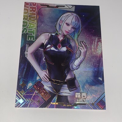 LUCY Cyberpunk: Edgerunners SSR Goddess Story Anime Waifu Card Girl Foil Doujin