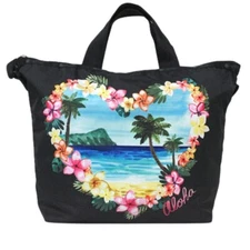 LeSportsac Aloha Sunrise HAWAII EXCLUSIVE Easy Carry Tote, Lei Flowers, Aloha
