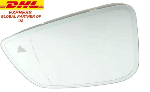 BMW 5 G30 G31 7 G11 G12 BLIND SPOT HEATED DIMMING MIRROR GLASS LEFT SIDE OEM NEW