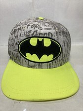 Neon Batman Logo DC Comics Youth Snapback Hat Cap